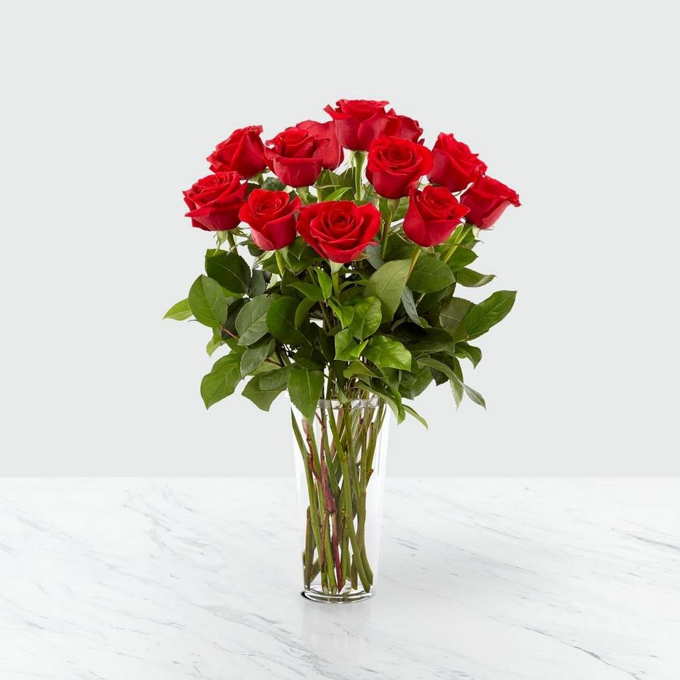 12 Roses Long Stemmed excl. vase