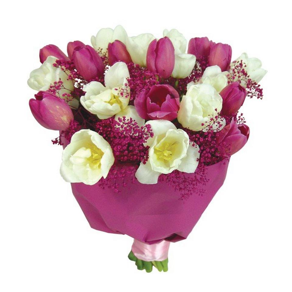 Image 1 of 1 of Pink and white bouquet