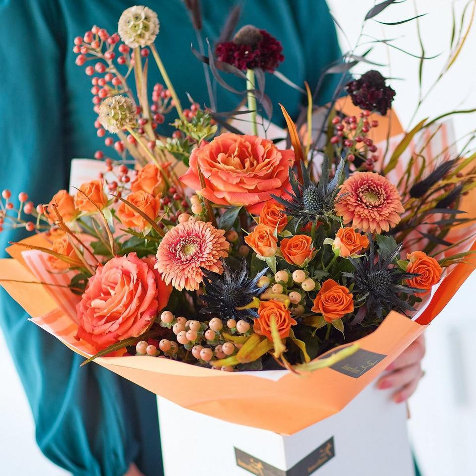 Fiery Halloween Bouquet