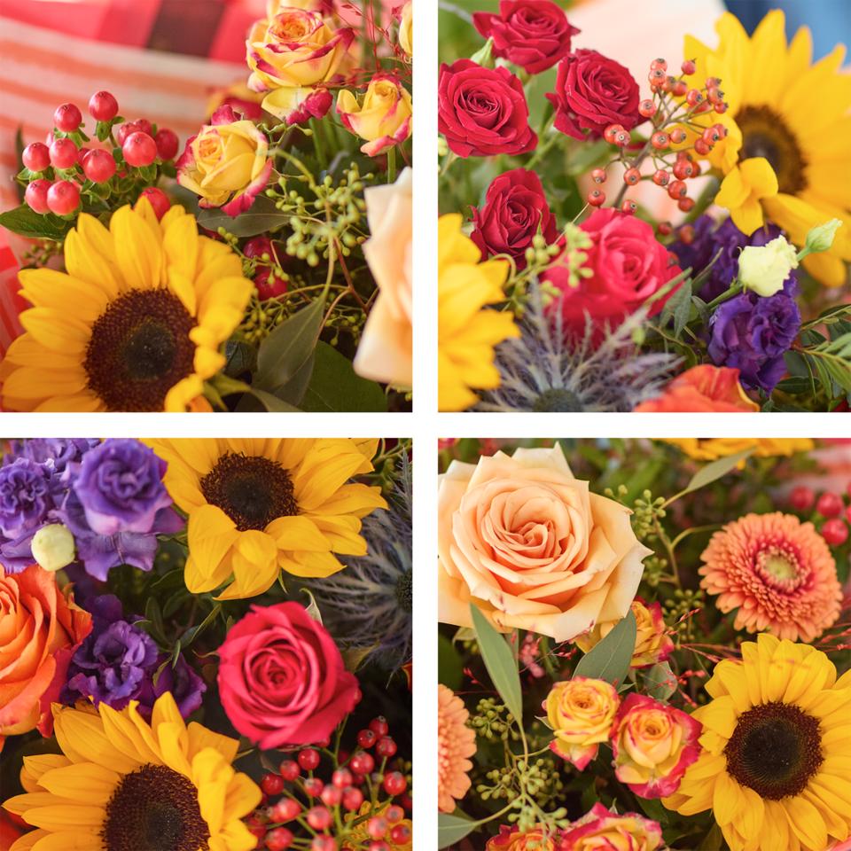 Image 2 of 4 of Joyful Autumn Sunflower Bouquet