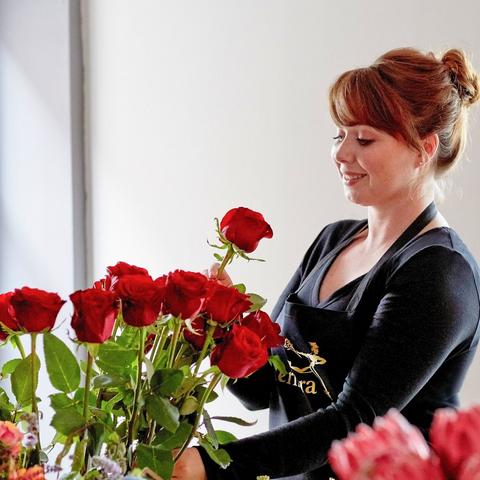 Image 3 of 4 of 24 Sumptuous Anniversary Red Roses