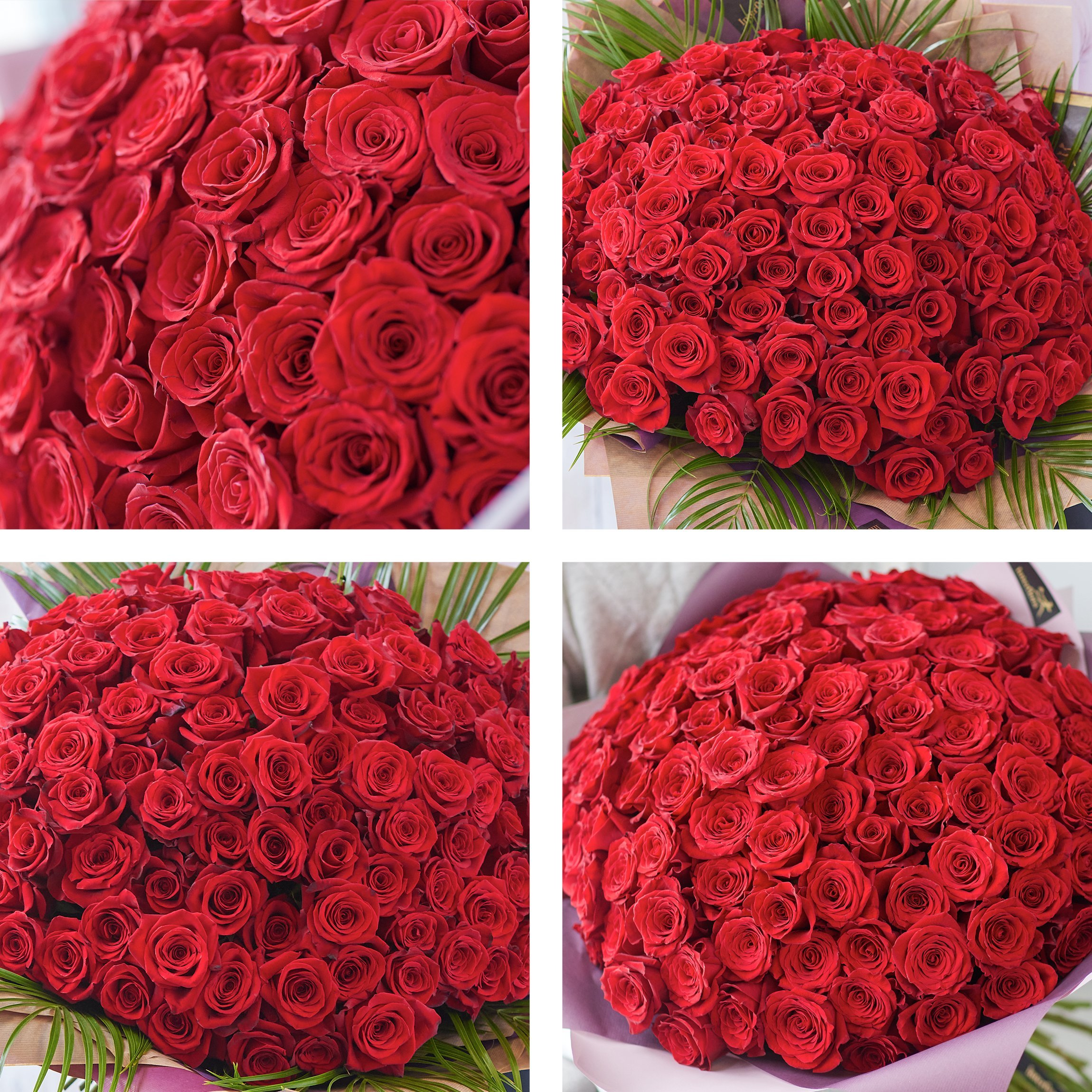 Image 2 of 4 of Ultimate 100 Red Rose Bouquet