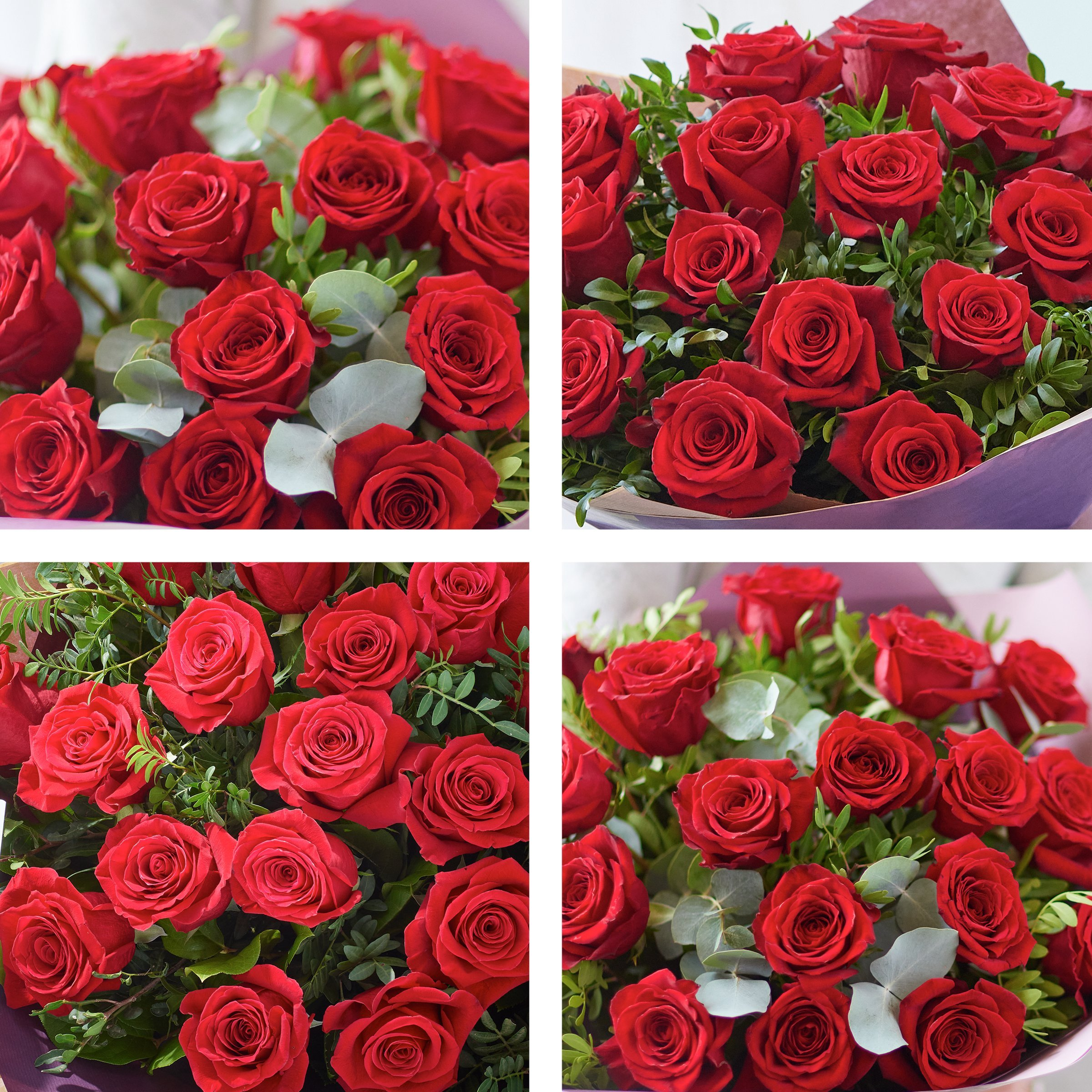 Image 2 of 4 of 18 Sumptuous Red Roses