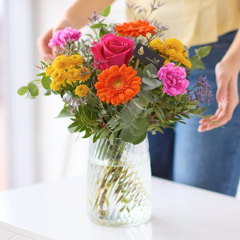 Handcrafted Bright Bouquet in a Vase