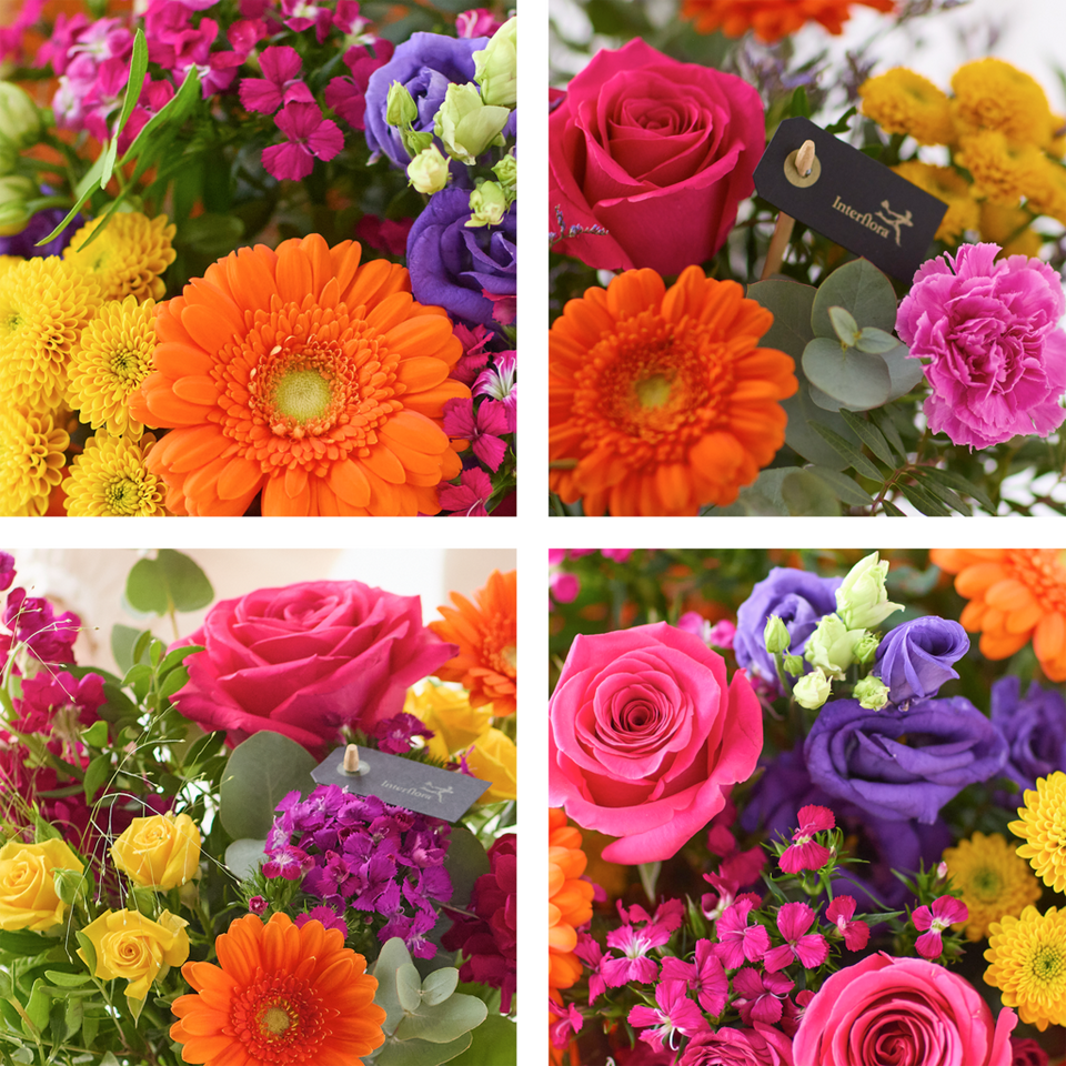 Image 2 of 4 of Handcrafted Bright Bouquet in a Vase