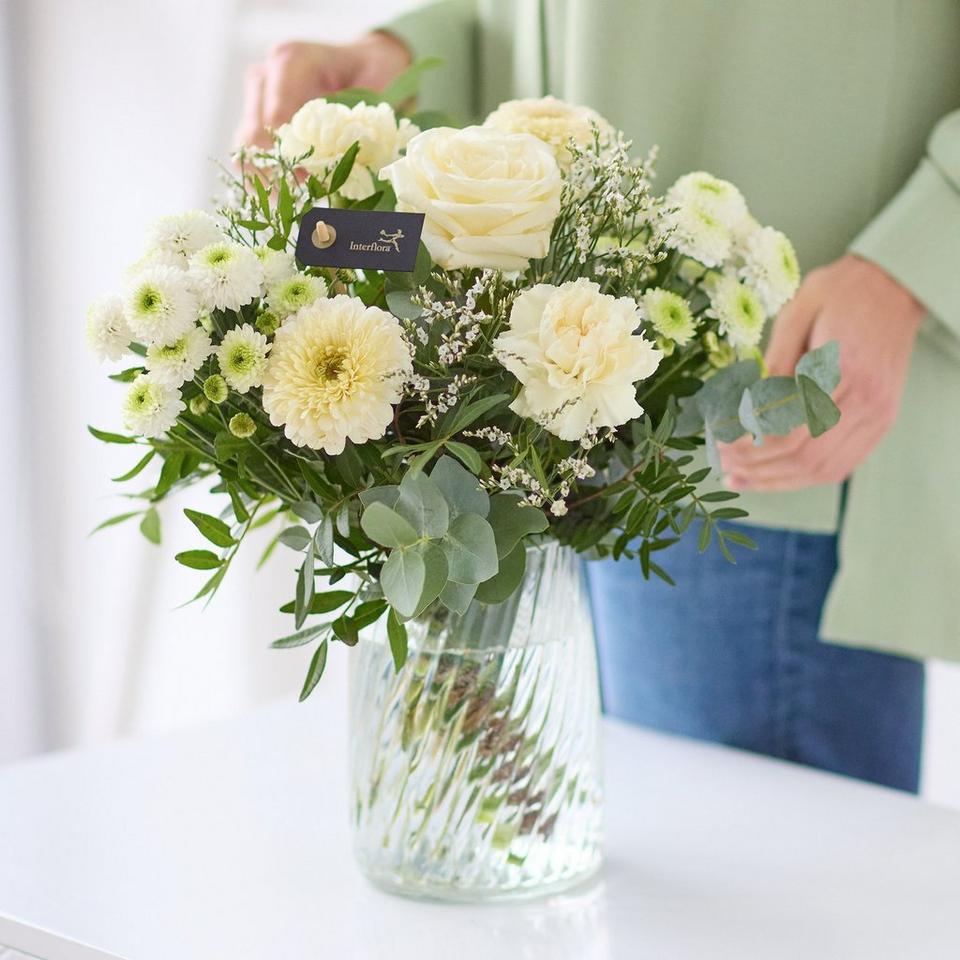Handcrafted Neutral Bouquet in a Vase