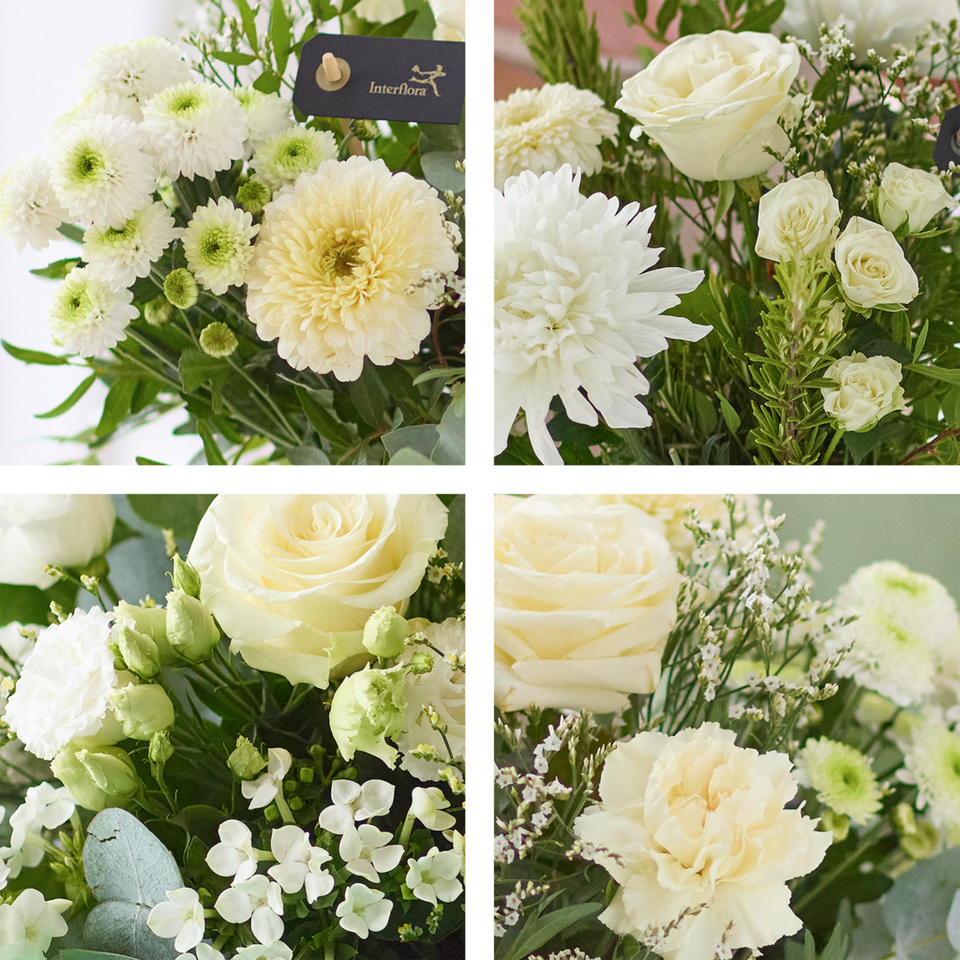Image 2 of 4 of Handcrafted Neutral Bouquet in a Vase