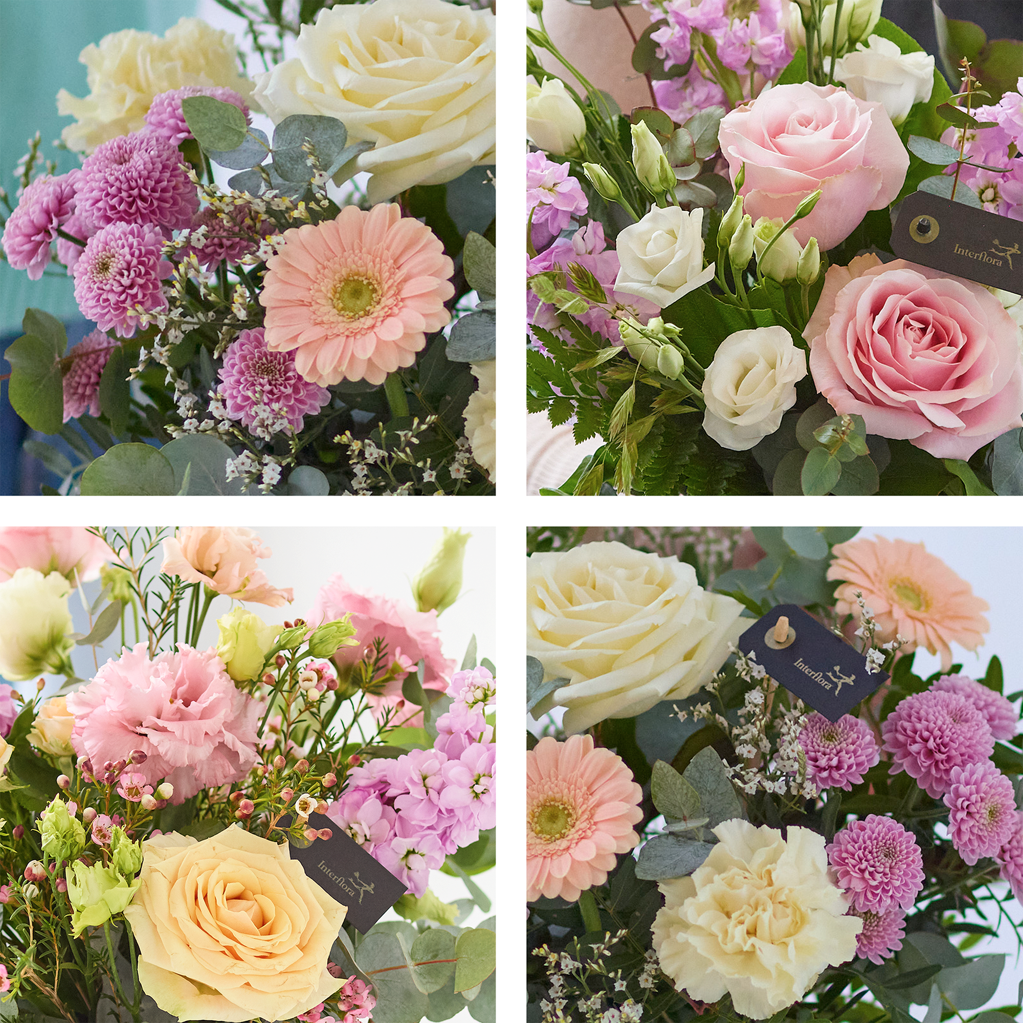 Image 2 of 4 of Handcrafted Pastel Bouquet in a Vase