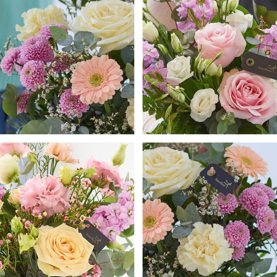 Image 2 of 4 of Handcrafted Pastel Bouquet in a Vase
