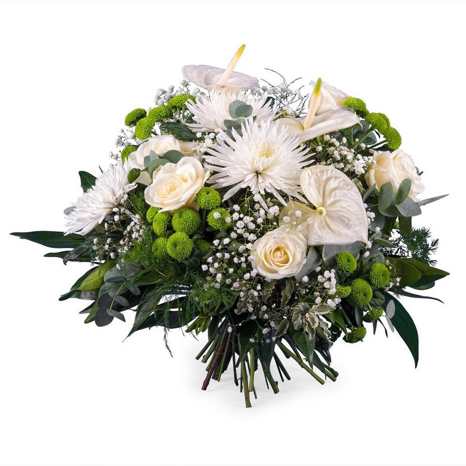 Image 1 of 1 of Spring Bouquet with Anthurium and Roses