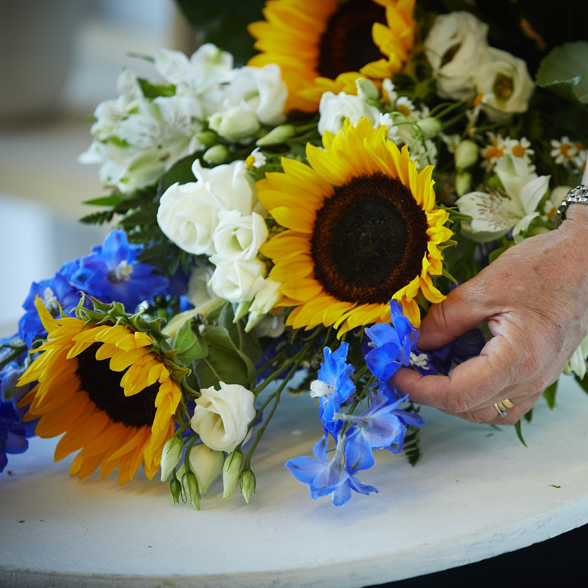 Crafted by a local florist
