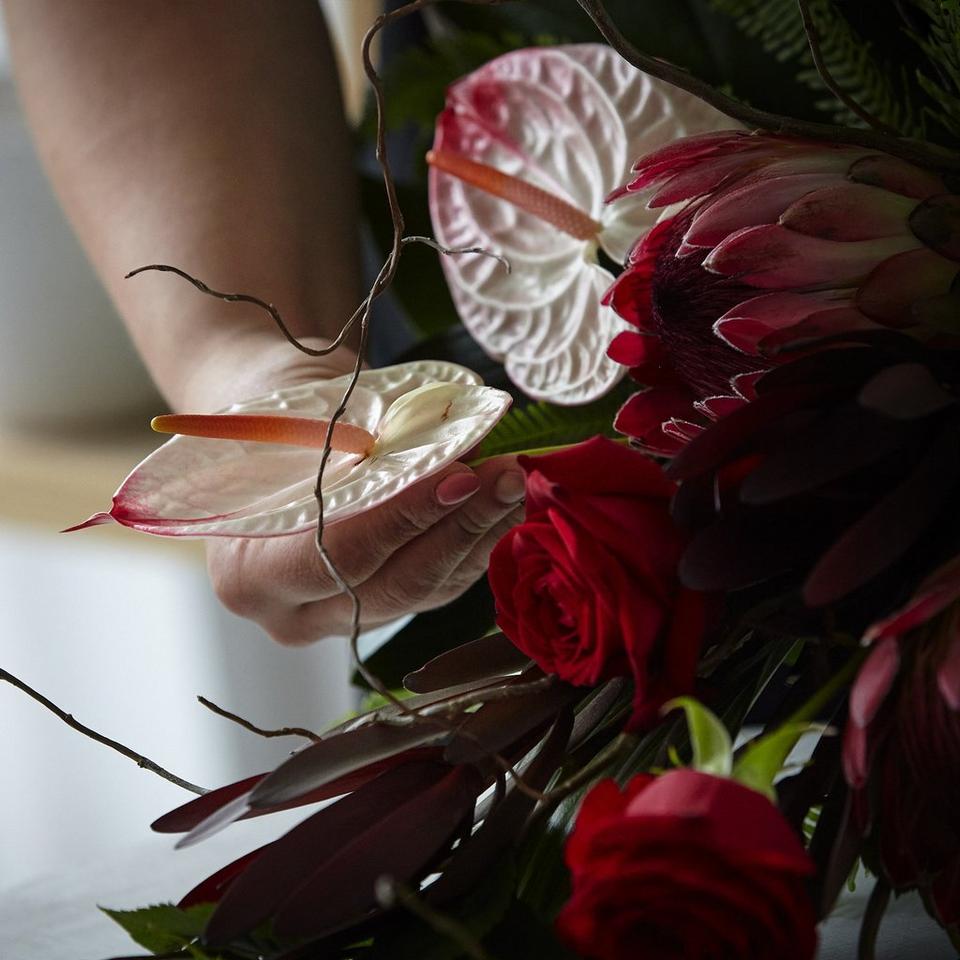 Crafted by a local florist