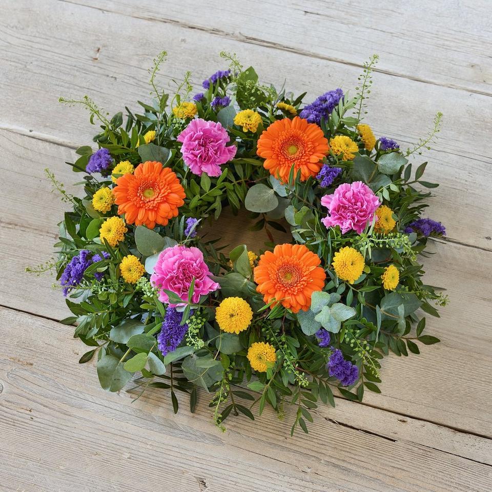 Bright Funeral Wreath