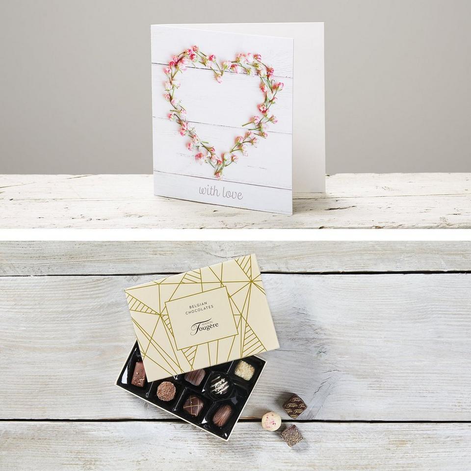 Image 4 of 5 of Get Well gift set with chocolates and card