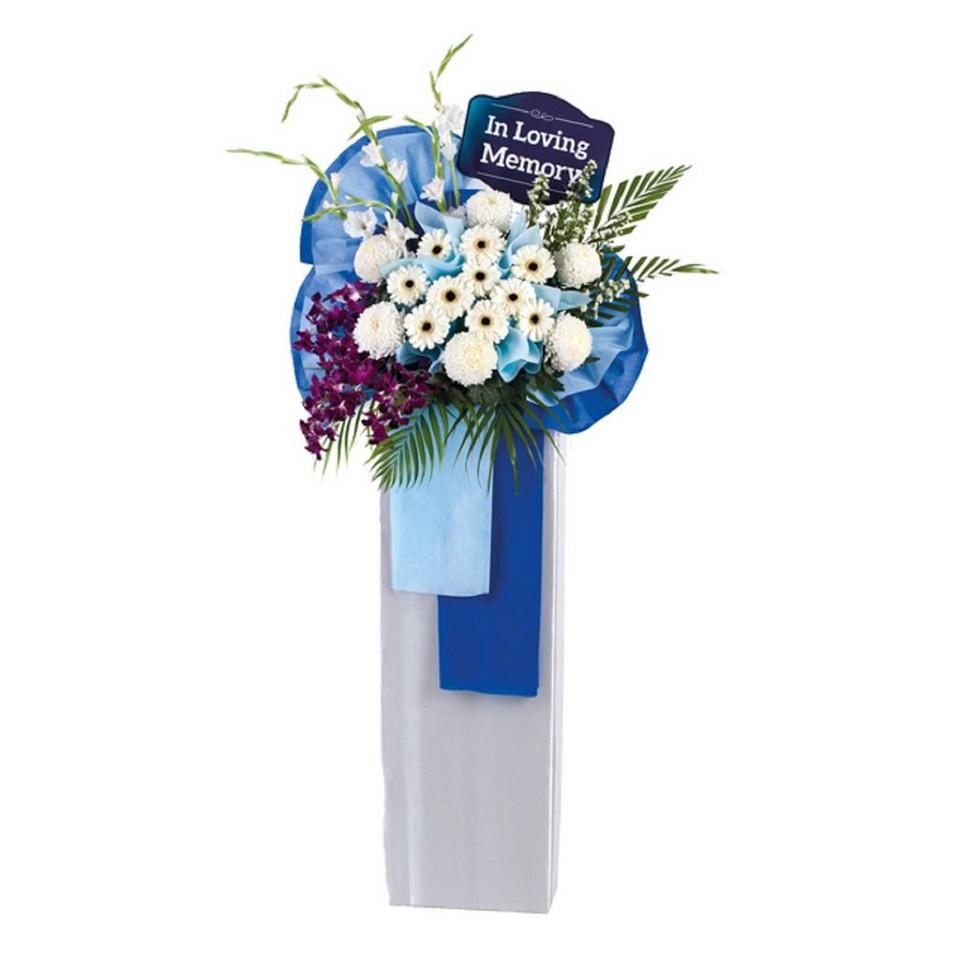 Image 1 of 1 of Sympathy Flower Stand – Never Ending Friendship