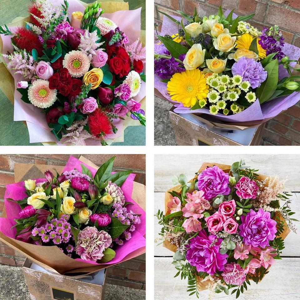 Image 2 of 5 of Beautiful Handcrafted Bright Bouquet