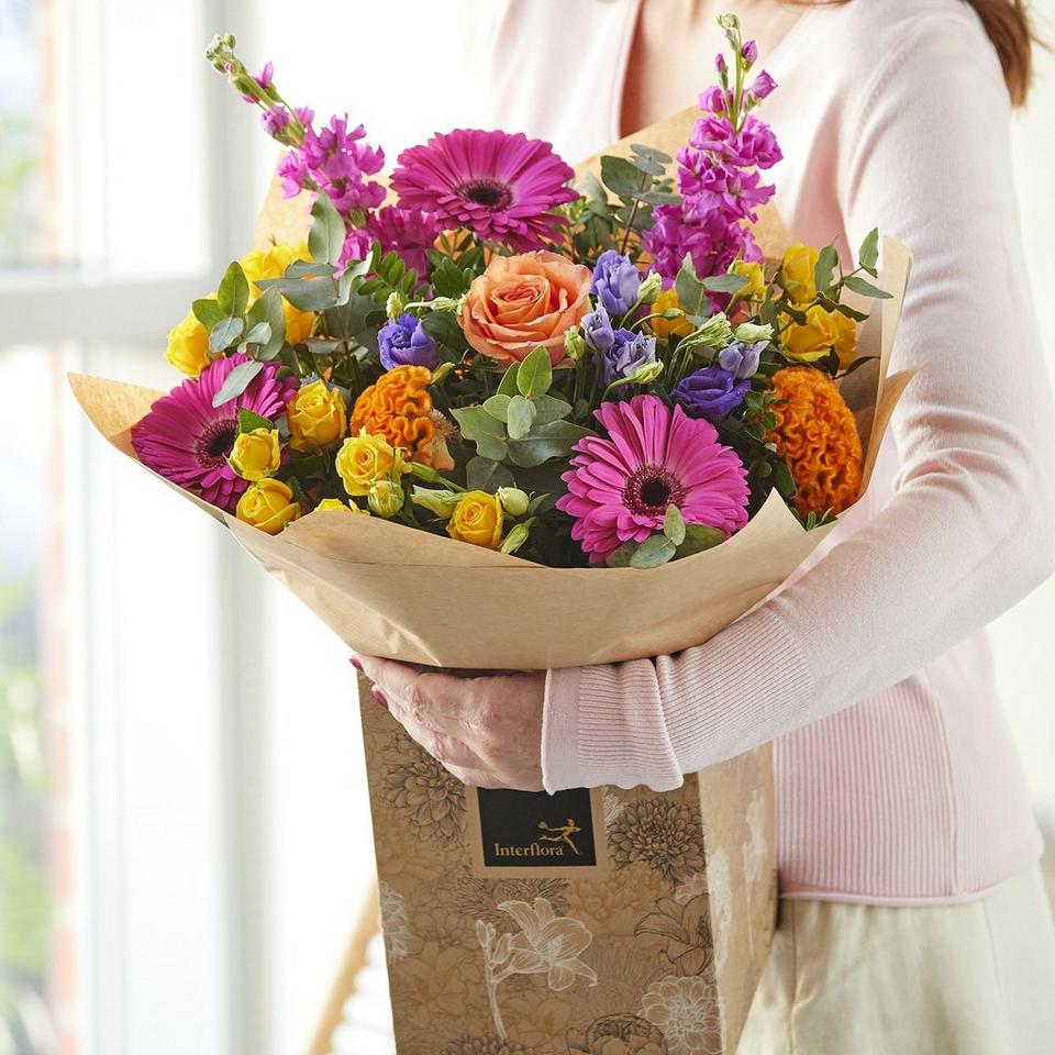 Brights Hand-tied bouquet made with the finest flowers