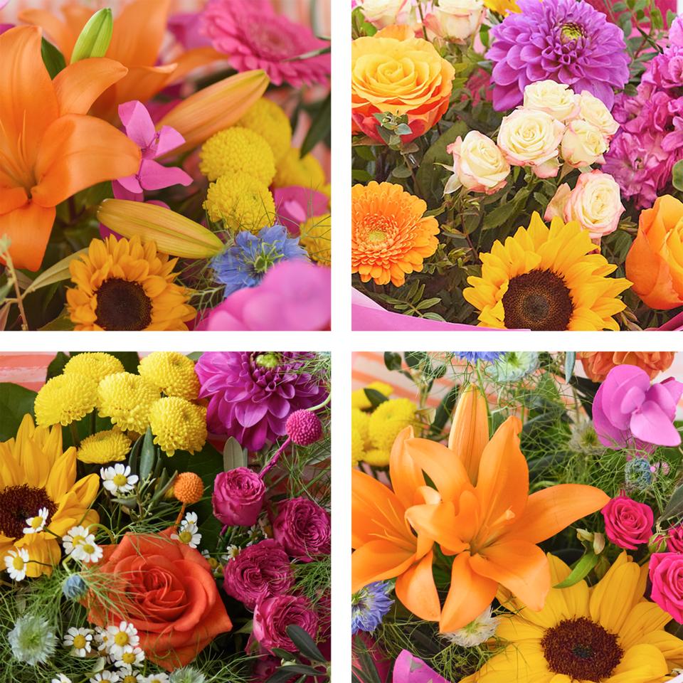 Image 2 of 4 of Glowing Colour Trending Bouquet