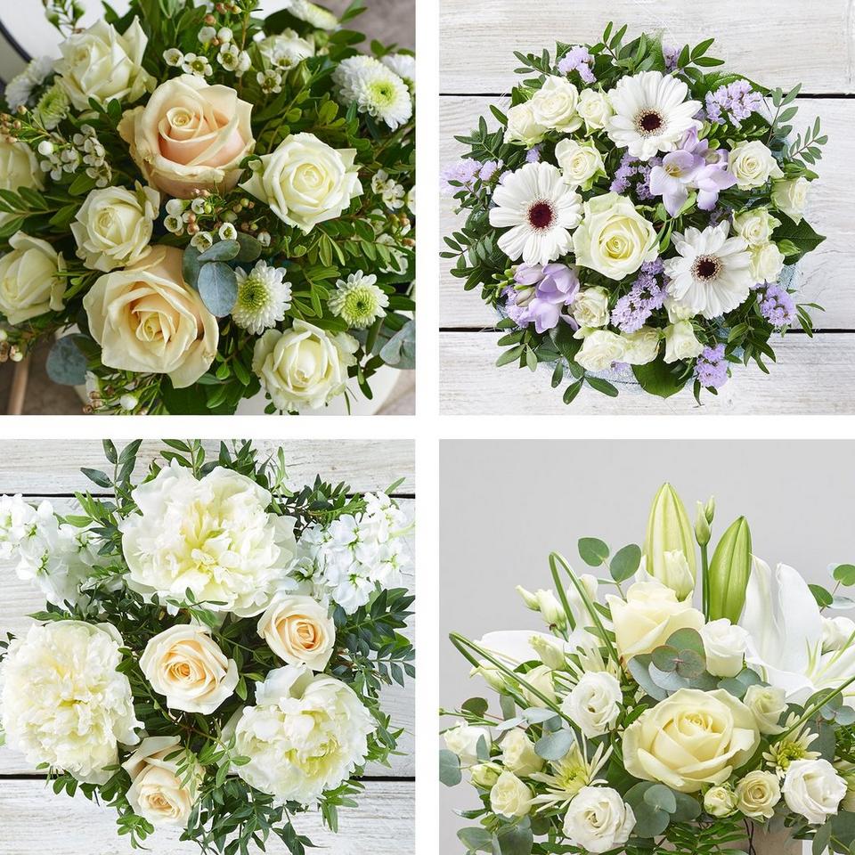 Image 2 of 4 of Sympathy hand-tied made with the finest flowers