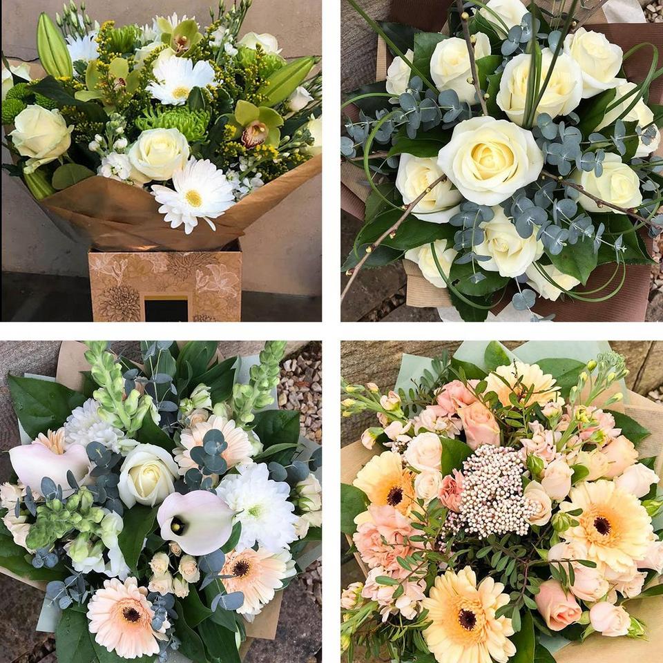 Image 2 of 4 of Sympathy hand-tied made with the finest flowers
