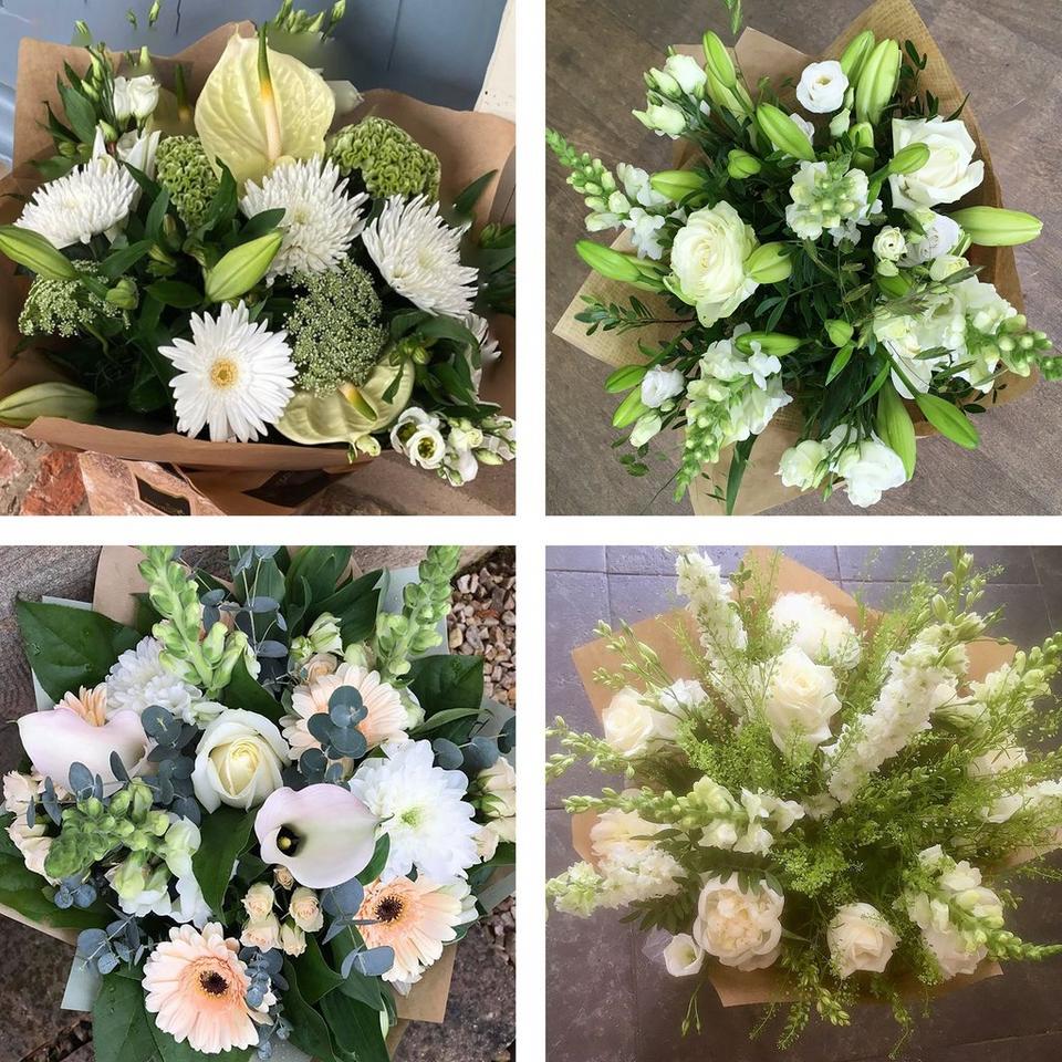Image 2 of 4 of Sympathy hand-tied made with the finest flowers