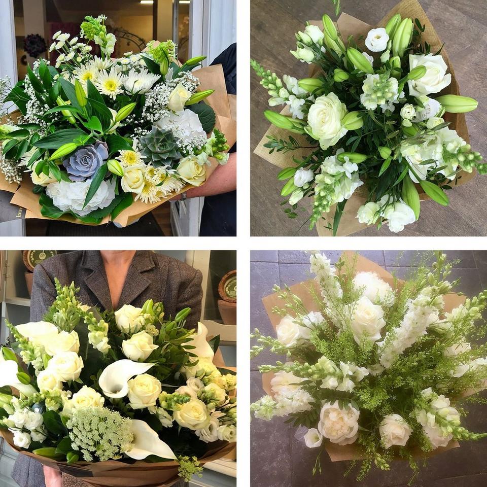 Image 2 of 4 of Sympathy hand-tied made with the finest flowers