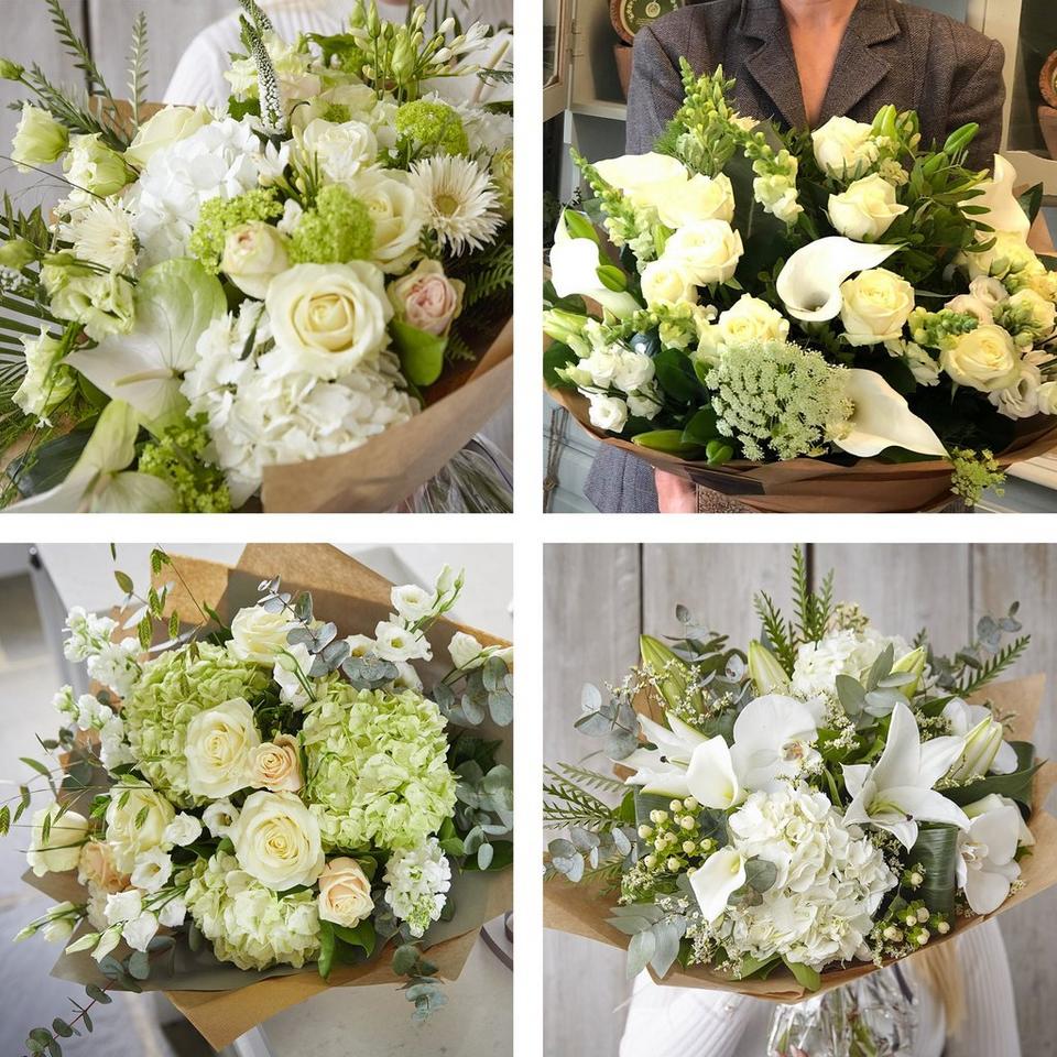 Image 2 of 4 of Sympathy hand-tied made with the finest flowers