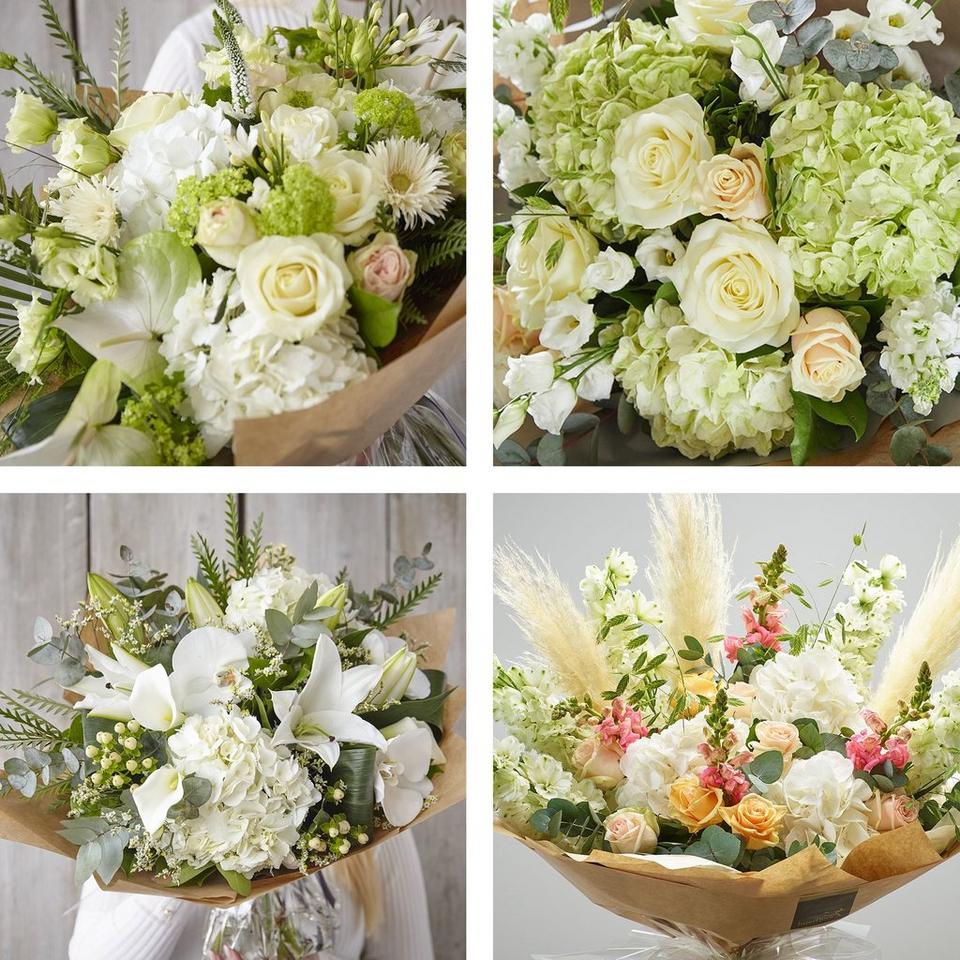 Image 2 of 4 of Sympathy hand-tied made with the finest flowers