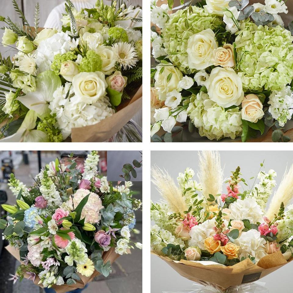 Image 2 of 4 of Sympathy hand-tied made with the finest flowers