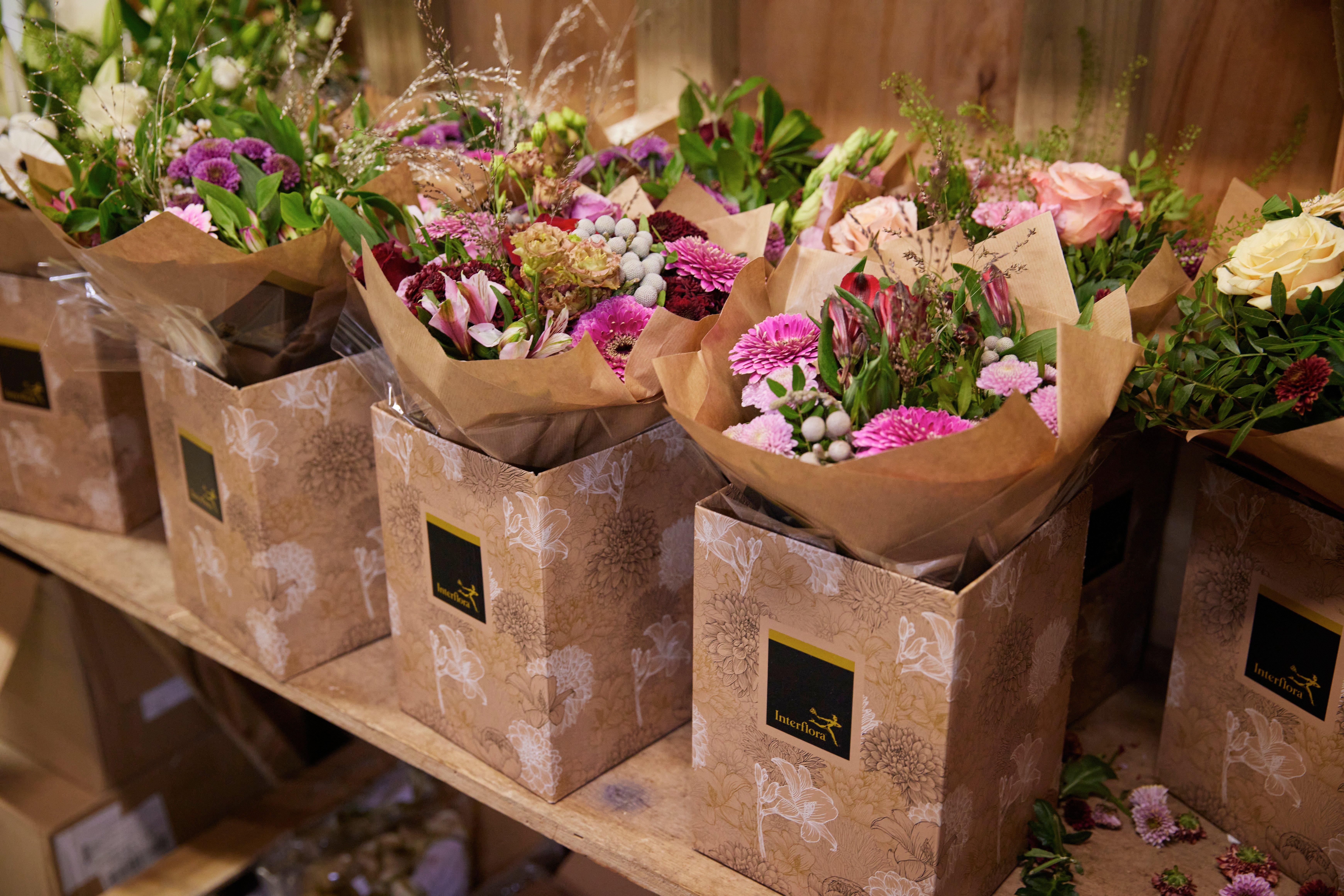 Interflora-bouquets-ready-to-be-delivered