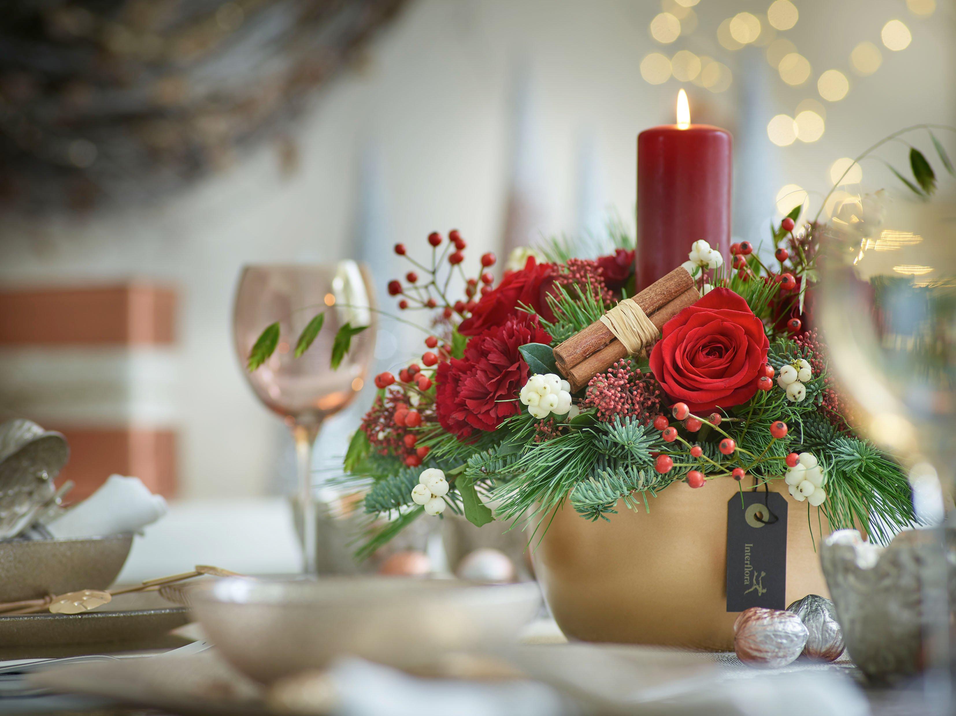 Interflora-poinsettia-arrangement-red