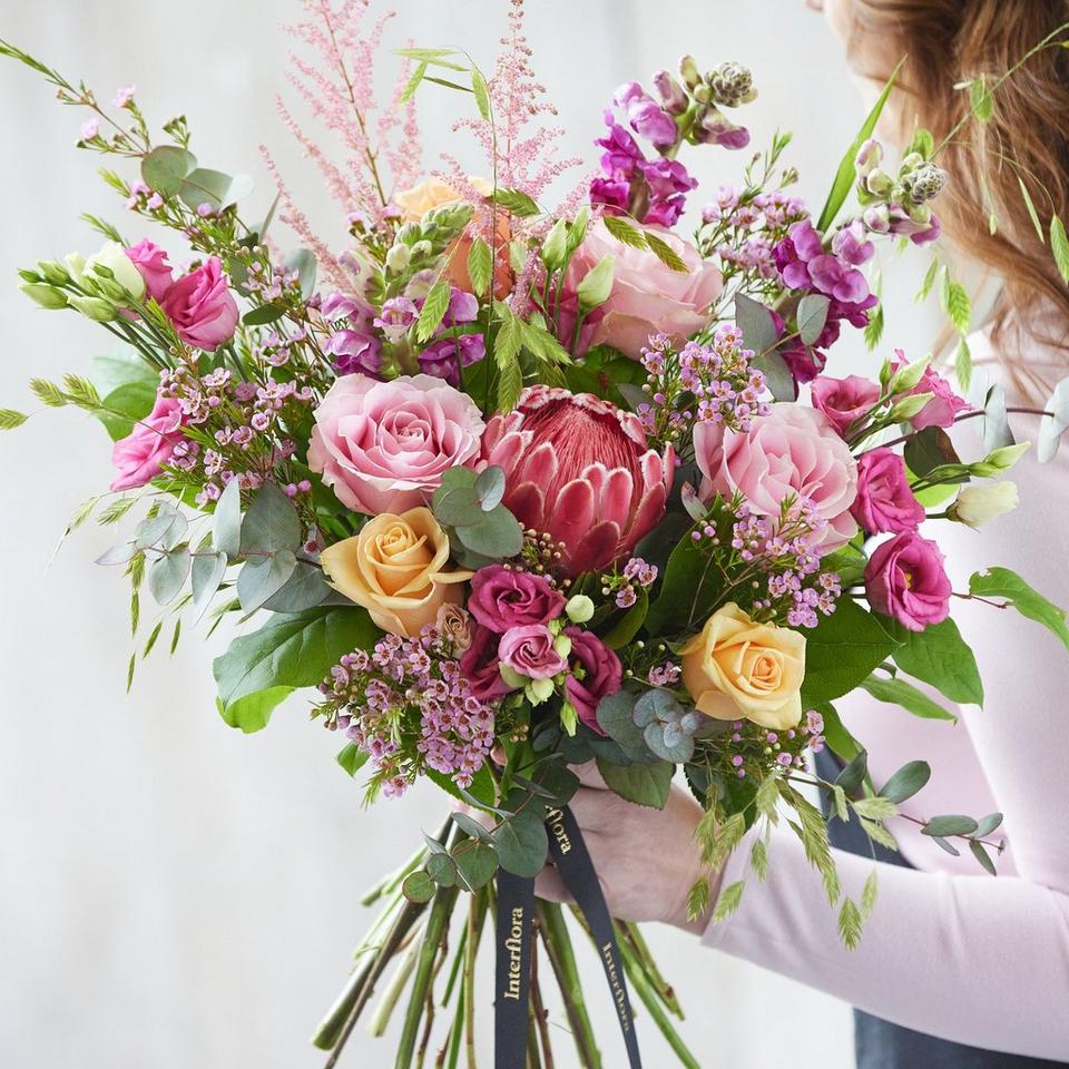 Lily free hand-tied bouquet made with the finest flowers
