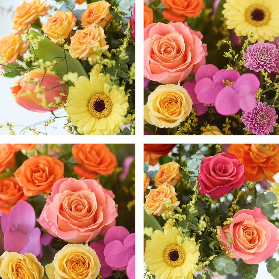 Image 2 of 4 of Bright Hatbox Flowers