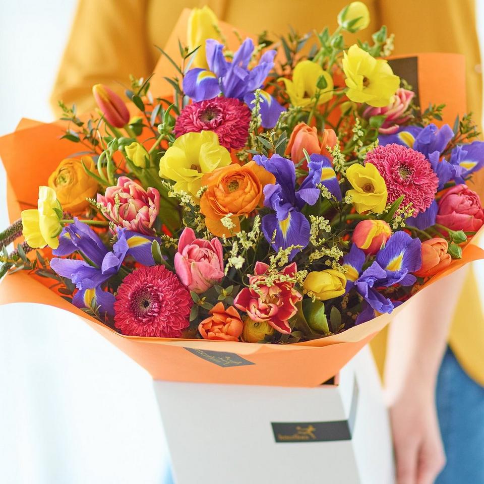 Extra Large Tulip & Iris Bouquet