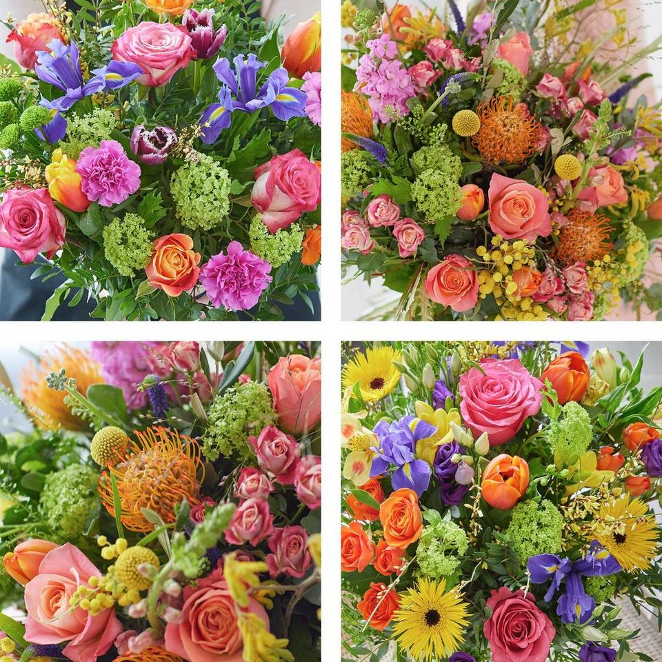 Every bouquet is unique and seasonal
