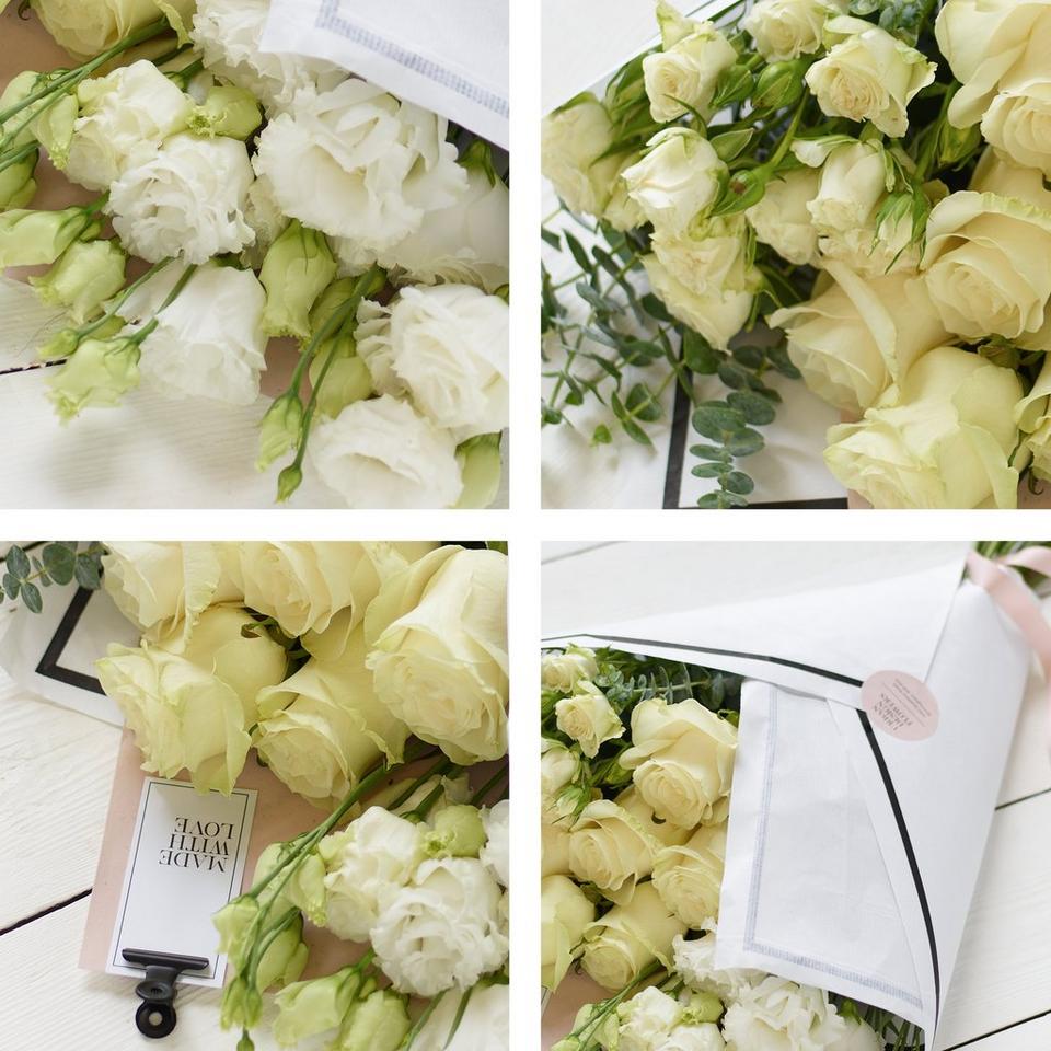 Image 2 of 4 of White Flower Wrap