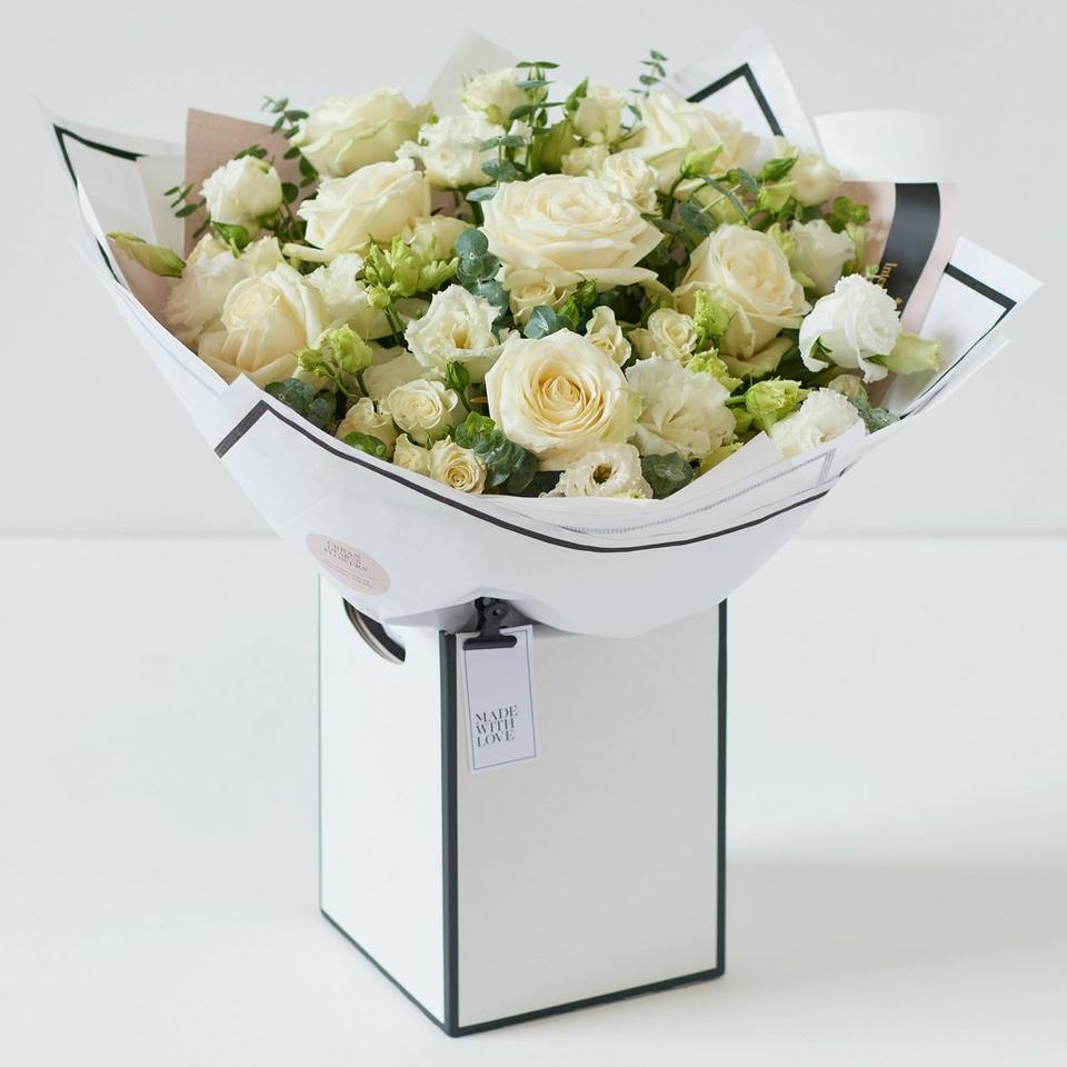 Beautifully Simple Luxury White Flower Bouquet