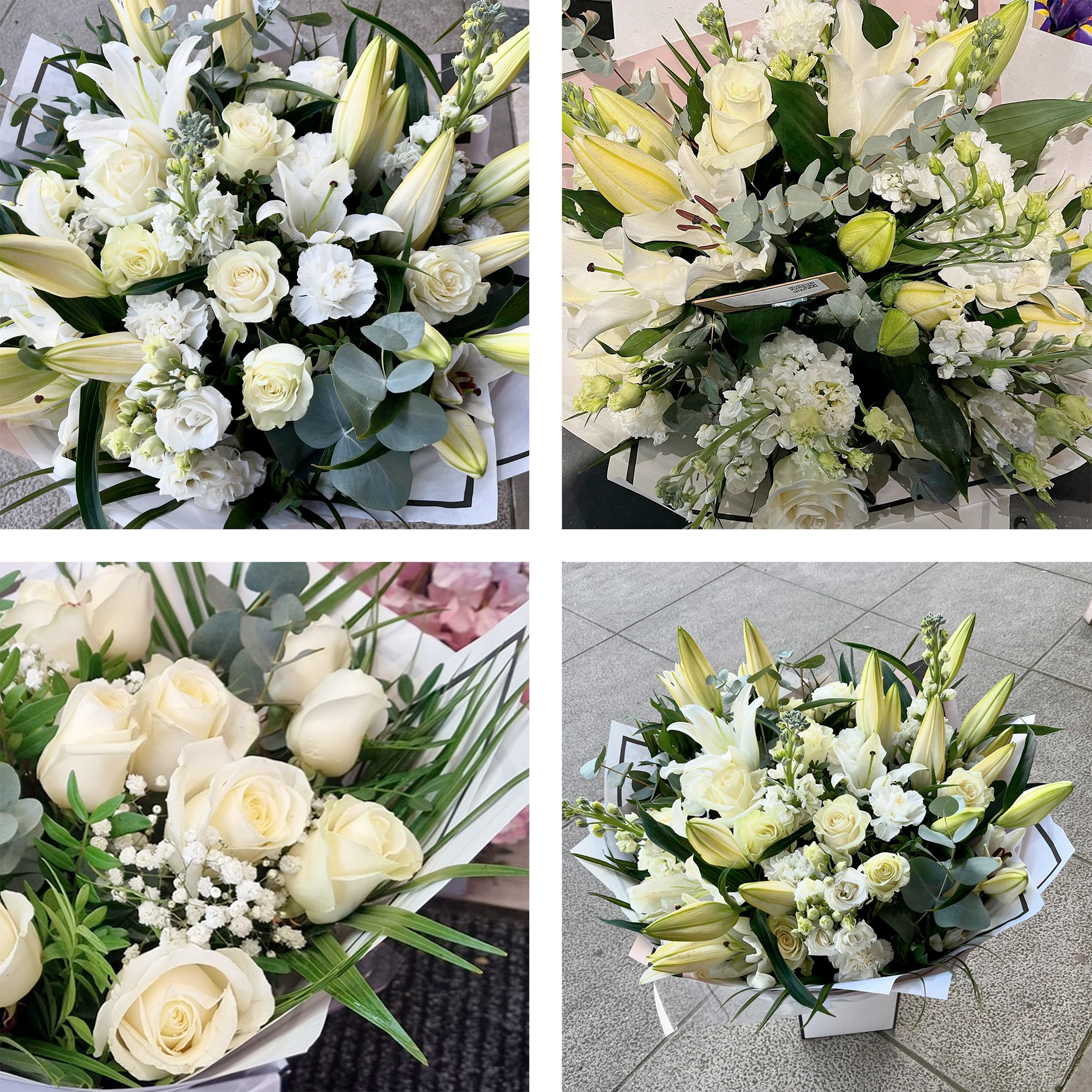 Image 2 of 5 of Luxury White Flower Bouquet