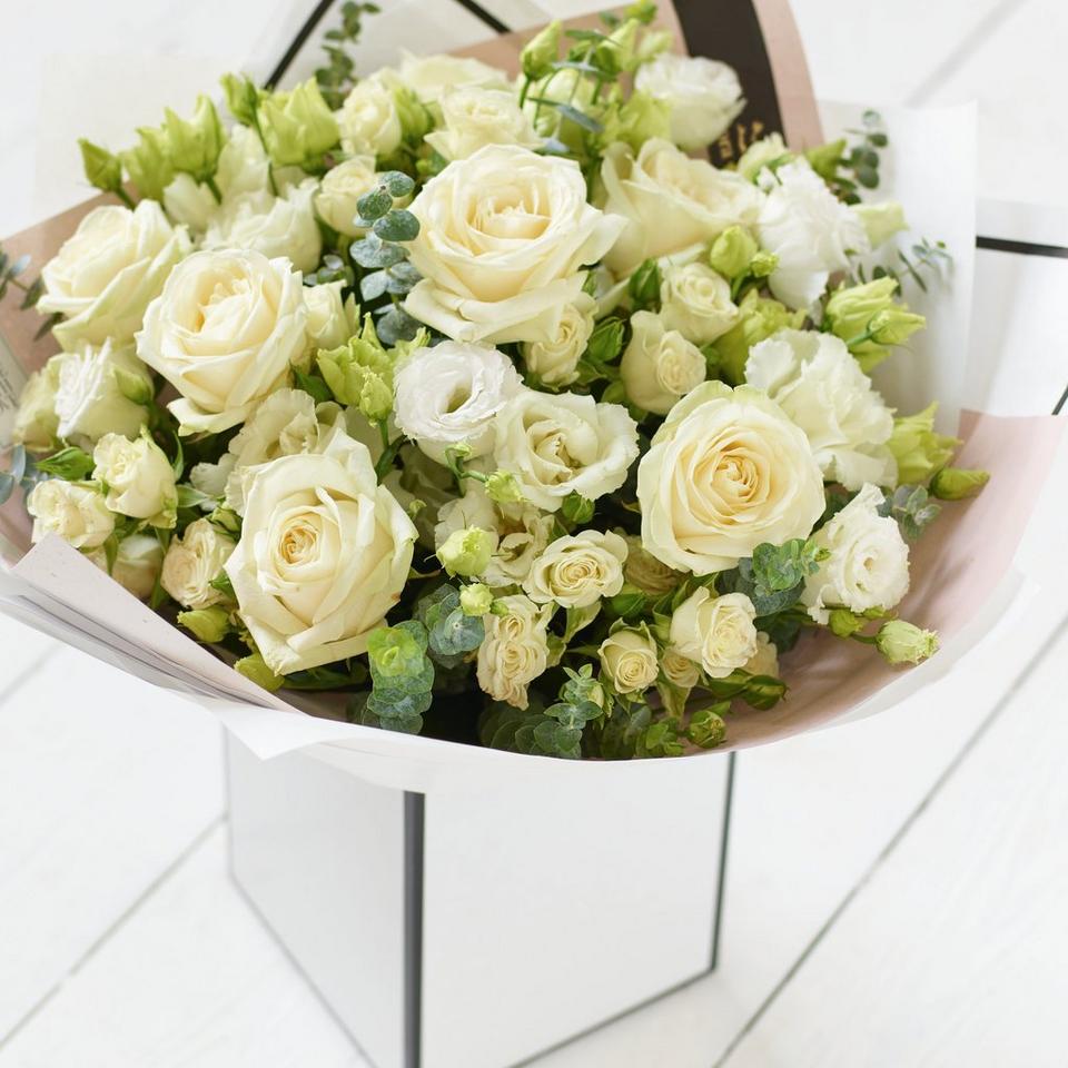 Image 3 of 5 of Luxury White Flower Bouquet