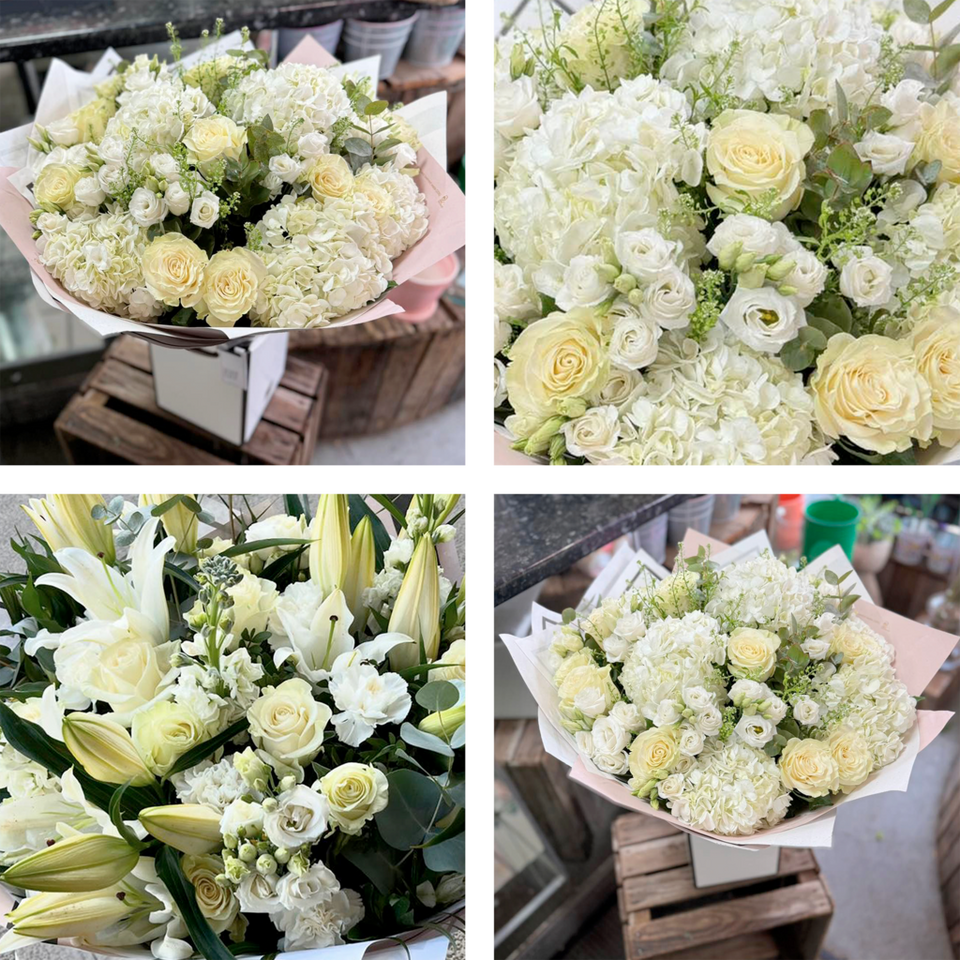 Image 2 of 5 of Showstopper White Flower Bouquet