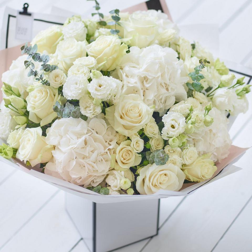 Image 3 of 5 of Showstopper White Flower Bouquet