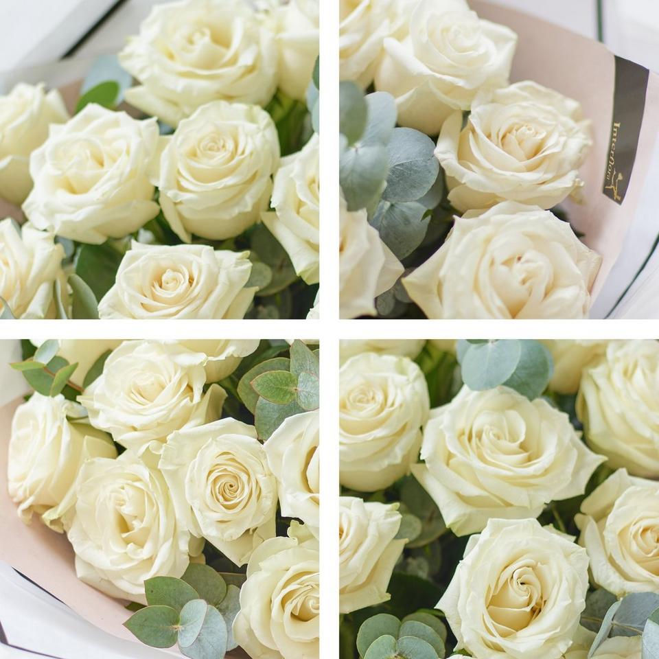 Image 2 of 5 of White Rose Bouquet