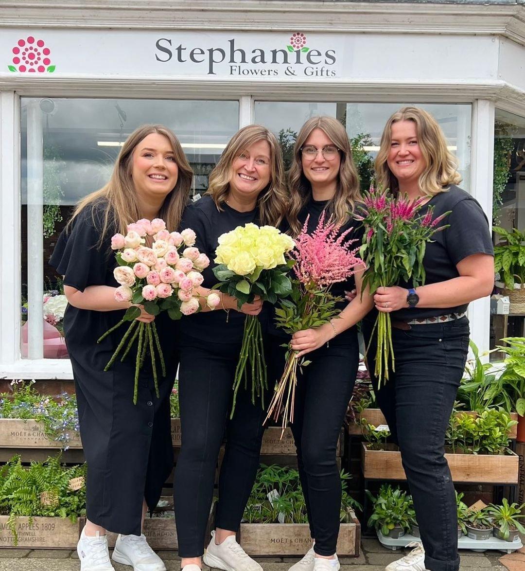 Stephanies flowers -MUST CREDIT FLORIST - team pic