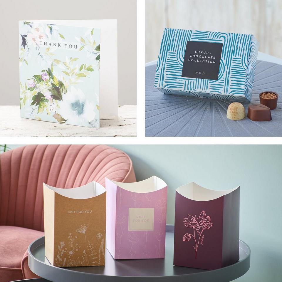 Image 3 of 5 of Thank You gift set with chocolates and card