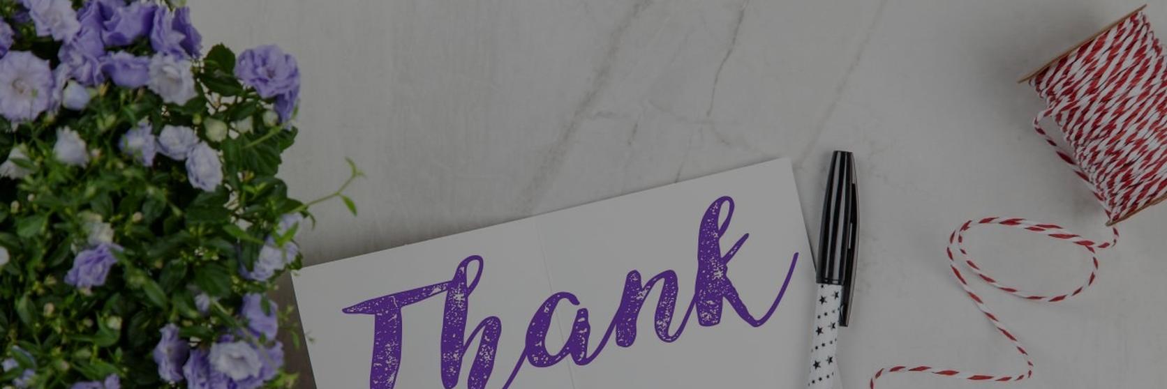 Thank-You-Signage