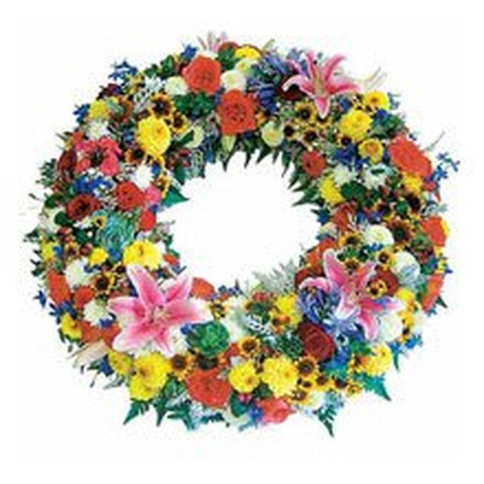 Image 1 of 1 of INTERFLORA FUNERAL WREATH