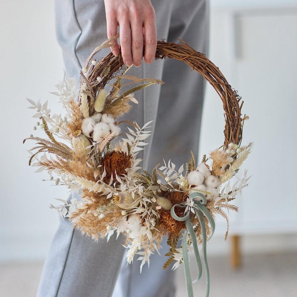 Dried Winter Wreath