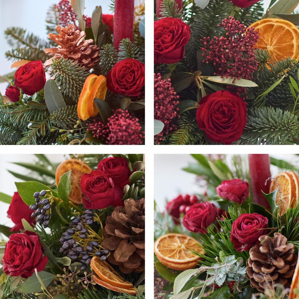 Image 2 of 4 of Classic Christmas Candle Arrangement