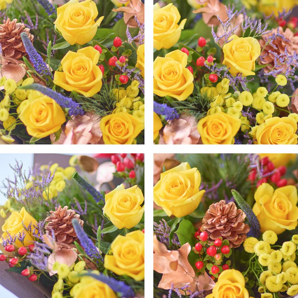 Image 2 of 4 of Winter Sunshine Rose Bouquet