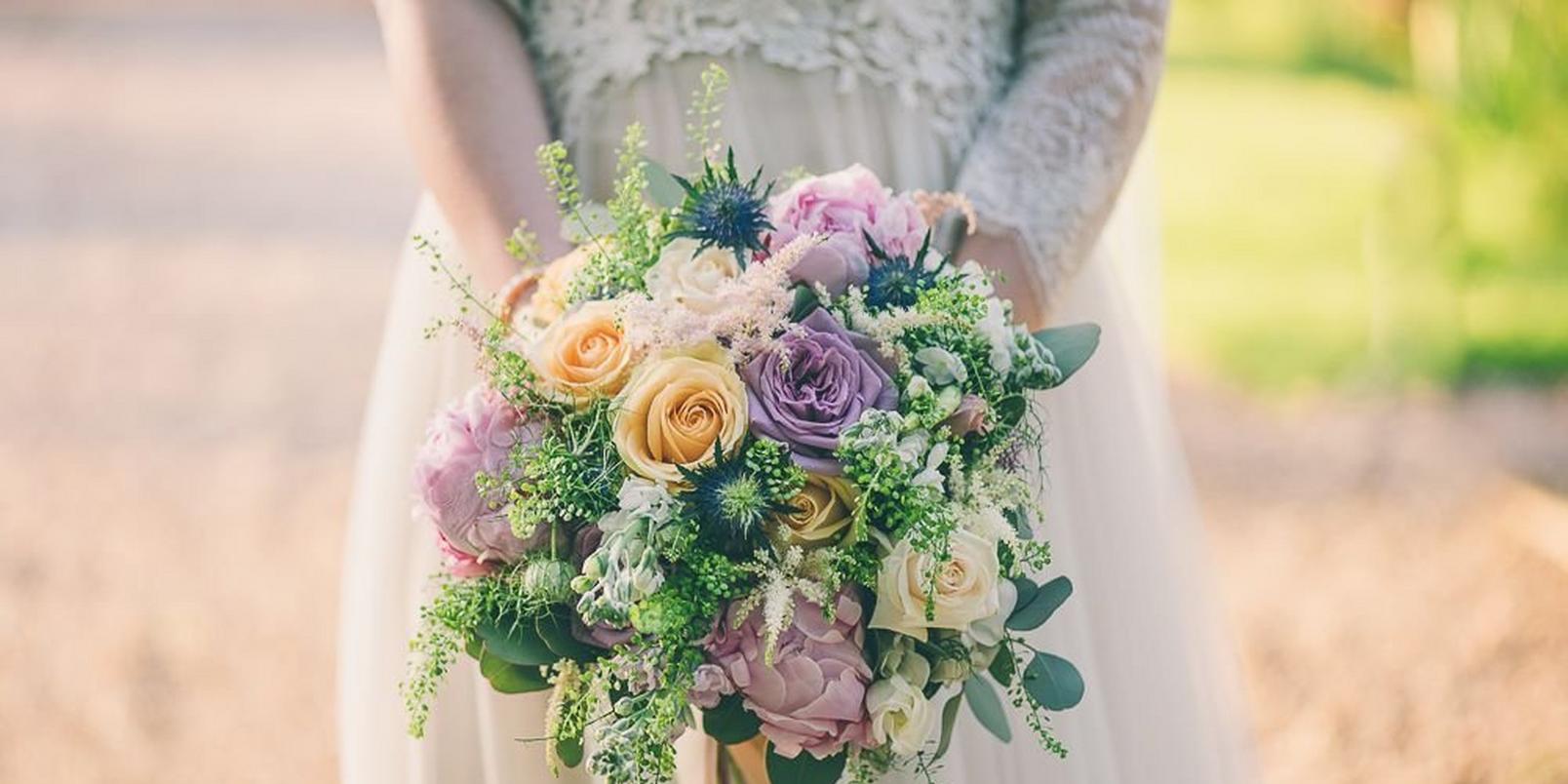 bridal-bouquet-spring-pastels-purple-pink-orange